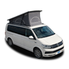 Sistema de techo elevable para furgoneta camper Volkswagen T6 con aislamiento interior opcional